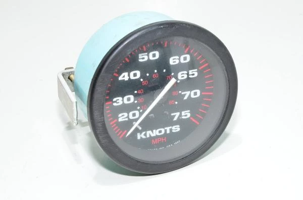 Teleflex 62158 marine speedometer 0-75knots 0-85mph gauge