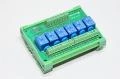 Sanwo TK73-624P 6-channel relay interface module 24VDC DIN rail mount 250VAC 10A