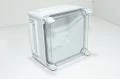 Fibox EK 190x190x130mm electronic equipment enclosure, polycarbonate, gray, transparent lid, IK08, IP67 *new*