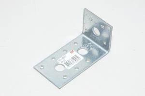 90x48x48x3mm Simpson AE48 steel plate with predrilled 3x 13mm and 11x 5mm holes