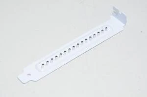 Computer expansion card slot blanking plate, full-height, white, ventilated, special model 12