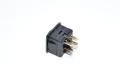 2-phase rocker switch black 2x contacts (DPST) 16A 230VAC