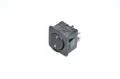 2-phase rocker switch black 2x contacts (DPST) 16A 230VAC