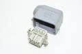 Harting heavy duty power Han 06E-F 16A female connector with housing Han 6B