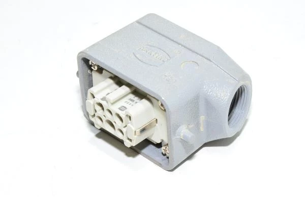 Harting heavy duty power Han 06E-F 16A female connector with housing Han 6B