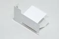 170x93x95x1mm white metal mounting bracket with 2x 4mm holes *new*