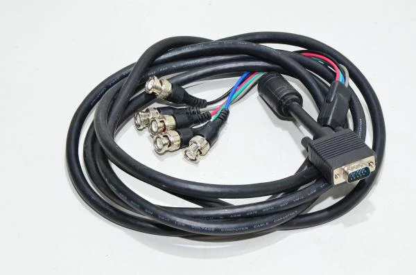15pin uros sub DE-15 VGA liitin 5x BNC uros tulo adapteri kaapeli