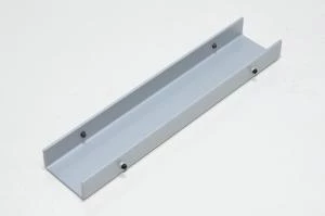 320x62x28x3mm U-mallinen teräksinen harmaa asennuskiinnike 4x M6x1 kierteellisellä reijällä *uusi*
