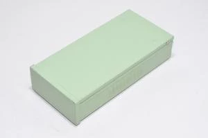 282x134x61mm metallic light green device enclosure