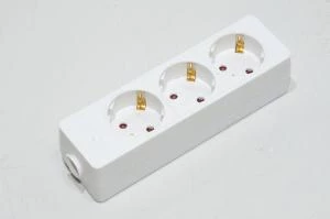 3x schuko sockets for cable installation