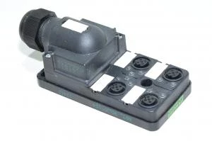 Murrelektronik MVP12 27114 passive distribution box with 4x M12 I/O (4-way) and 4127773 plug with screw  *new*