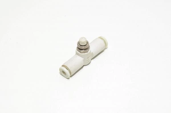 SMC AS1001F-23 in-line type one-way restrictor / speed controller with 3.2mm quick connectors for tube