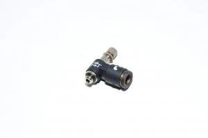Legris 7660 06 19 elbow type meter-out speed controller with M5x0.8 threaded port and 6mm quick connector for tube