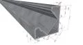 SS8181 alumiininen LED nauhan asennusprofiili, 45° kulma pinta-asennettava, 2500mm *uusi*