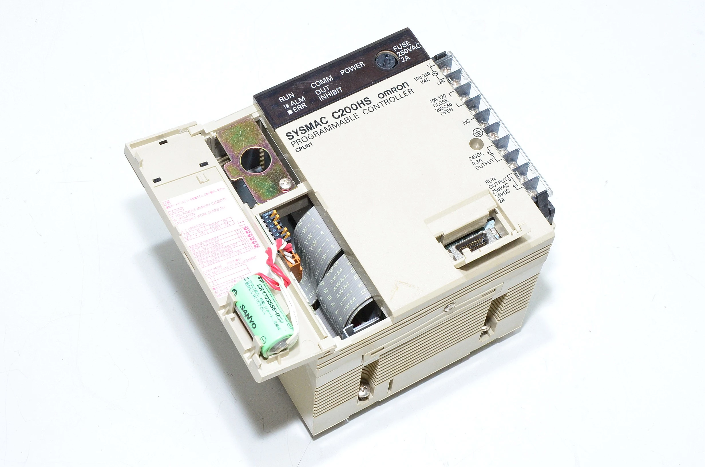 Omron Sysmac C200HS-CPU01-EC programmable controller, CPU unit