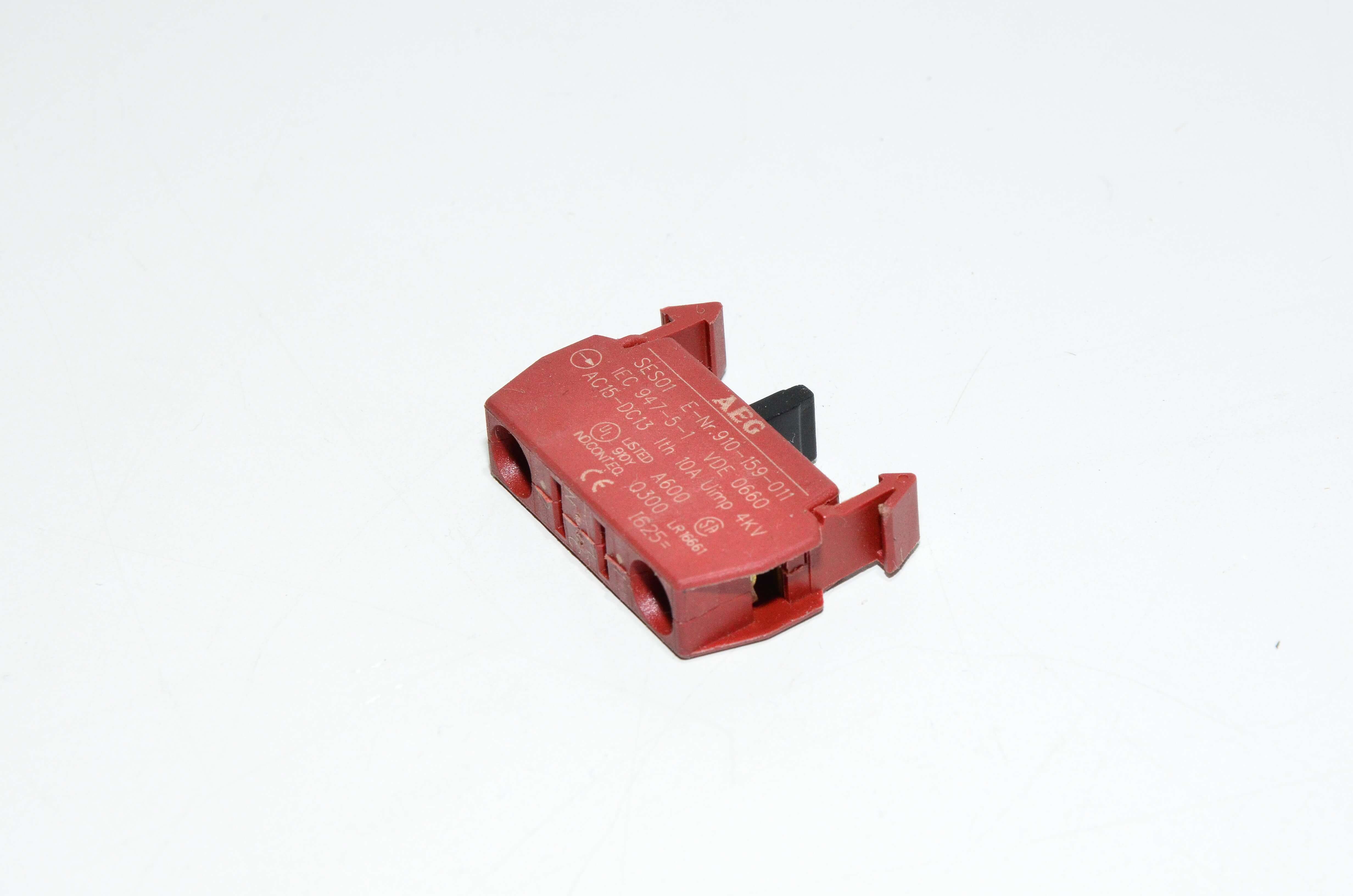 AEG B22 series SES01 contact block, 1x NC contacts (normally closed)