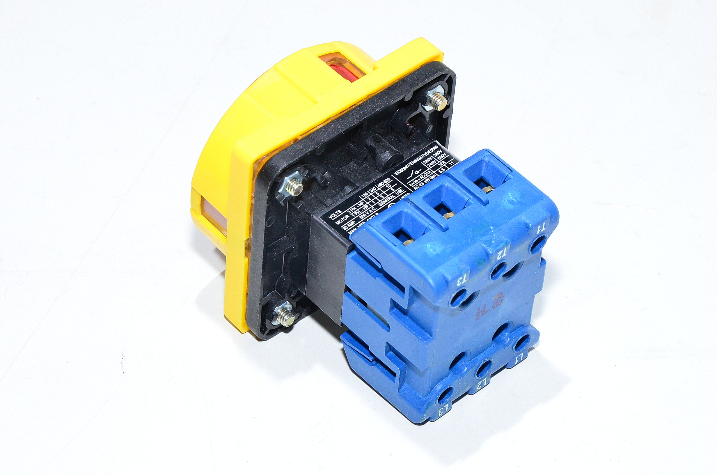 Kraus & Naimer KG32B T203/01 E 4-point panel mounted rotary main switch ...