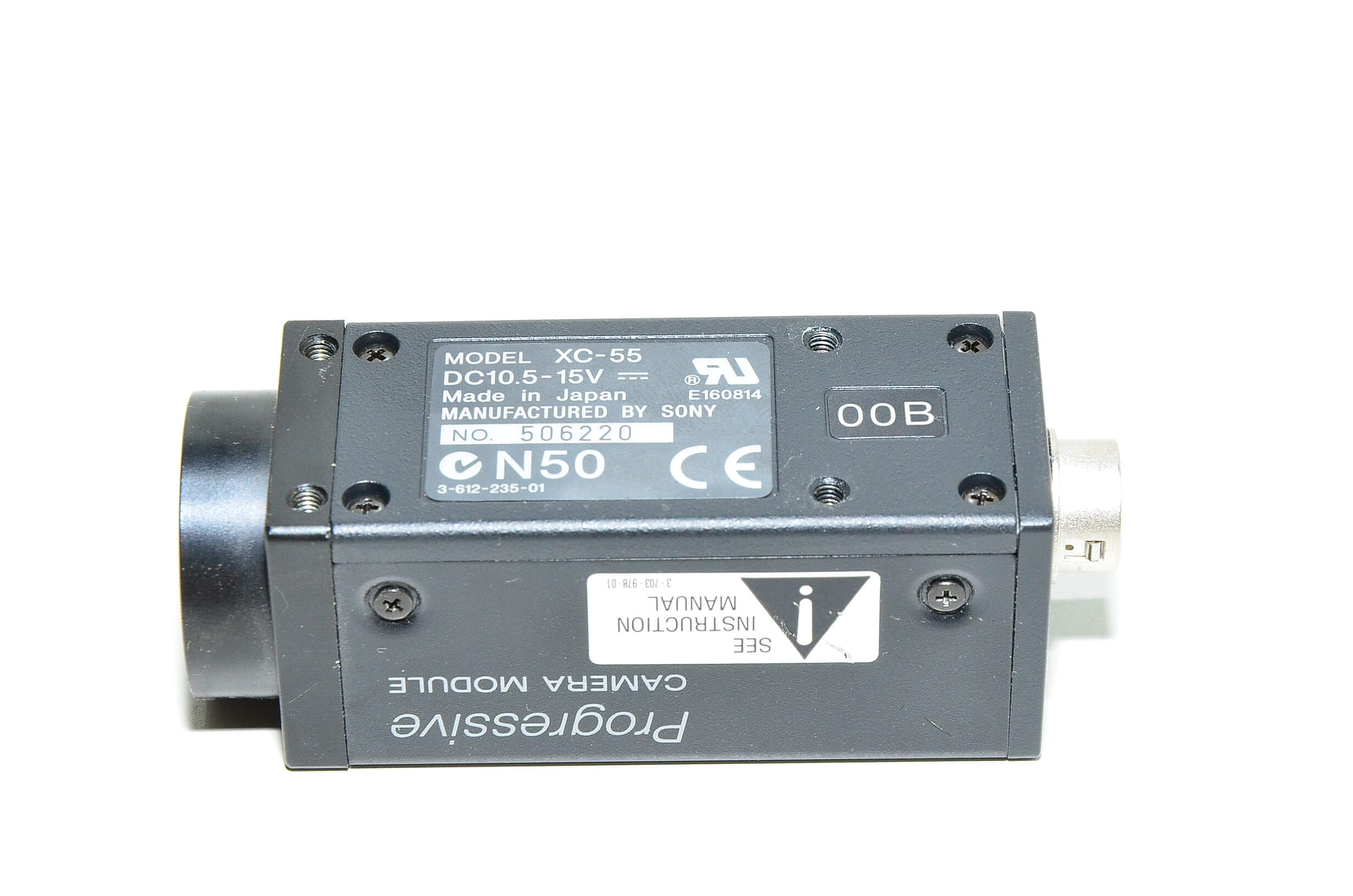 Sony XC55 solid state monochrome 1/3" CCTV camera with Cmount