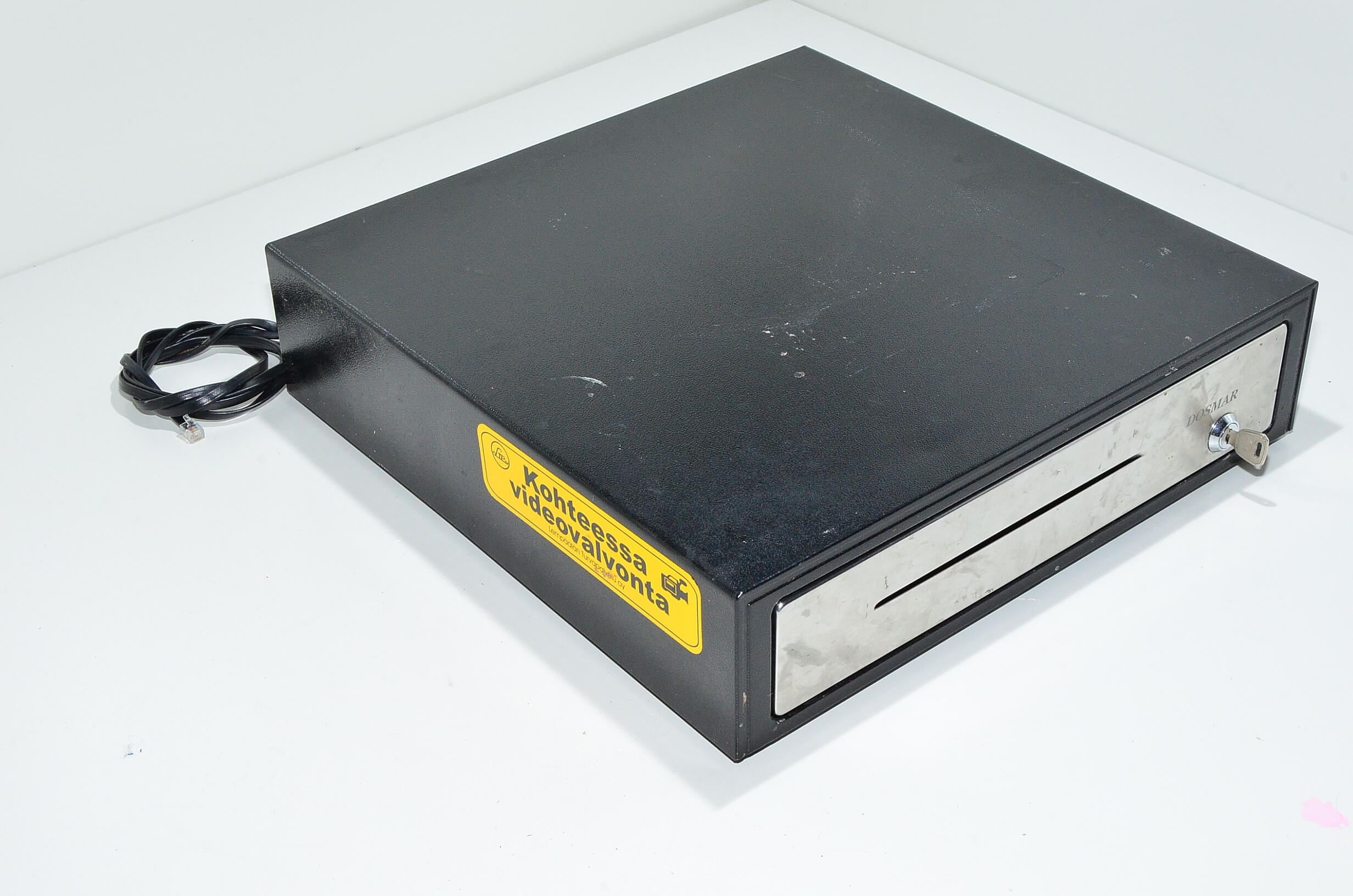 Dosmar DS2094MSNBNS black solenoid operated lockable cash drawer