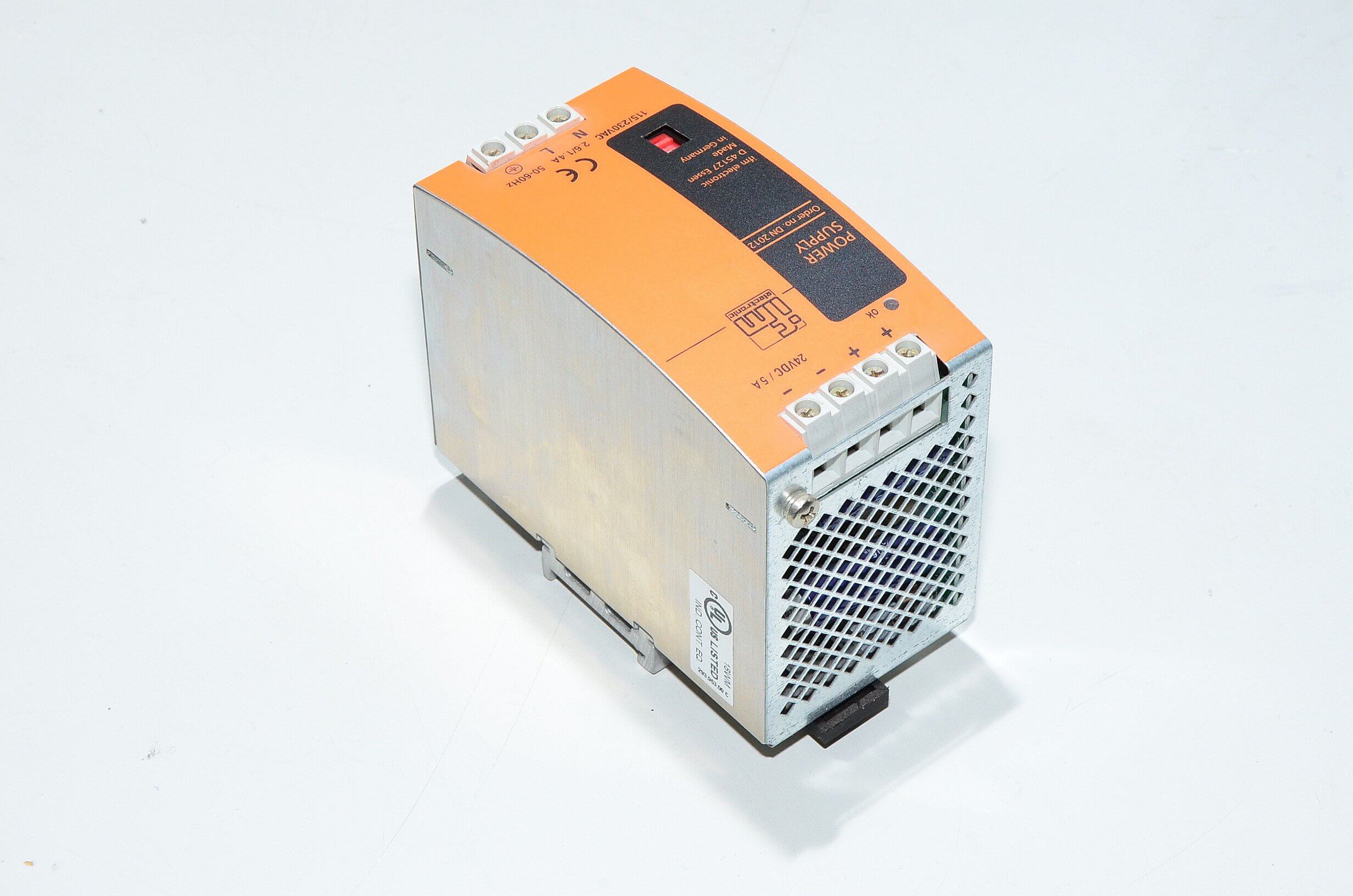 24VDC 5A 120W output, 115VAC or 230VAC input IFM DN2012 switching mode