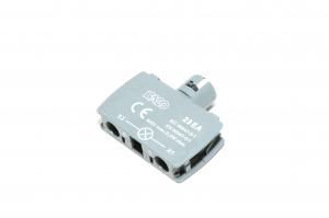 Baco 22mm diameter Auxibloc Plus series 23EA lamp module with BA9S lamp socket