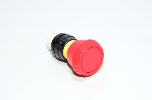 Telemecanique Square D type D class 9001 operator head 9001-D3C1R 40mm latching red emergency-stop mushroom button (turn to reset) IP65