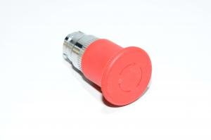Telemecanique XB2-B series operator head ZB2-BS844 40mm latching trigger action red emergency-stop mushroom button (turn to reset) with metal frame IP66