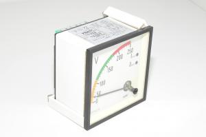 Analog voltage meter Zurc CEC96 0-250V with colored display