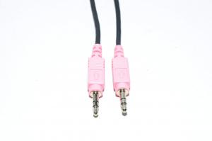 3,5mm stereoplugi äänikaapeli 1.7m pinkki *uusi*