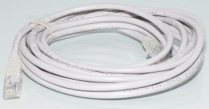 4.5m Suojaamaton CAT5e verkkokaapeli valkoinen (RJ45 - RJ45)