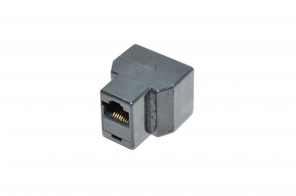 RJ45 Y-adaptori musta