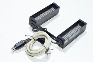 LAT Elektronik LAD4 7203 6/18 86mm red LED double line light with 4pin mini-DIN connector 10VDC