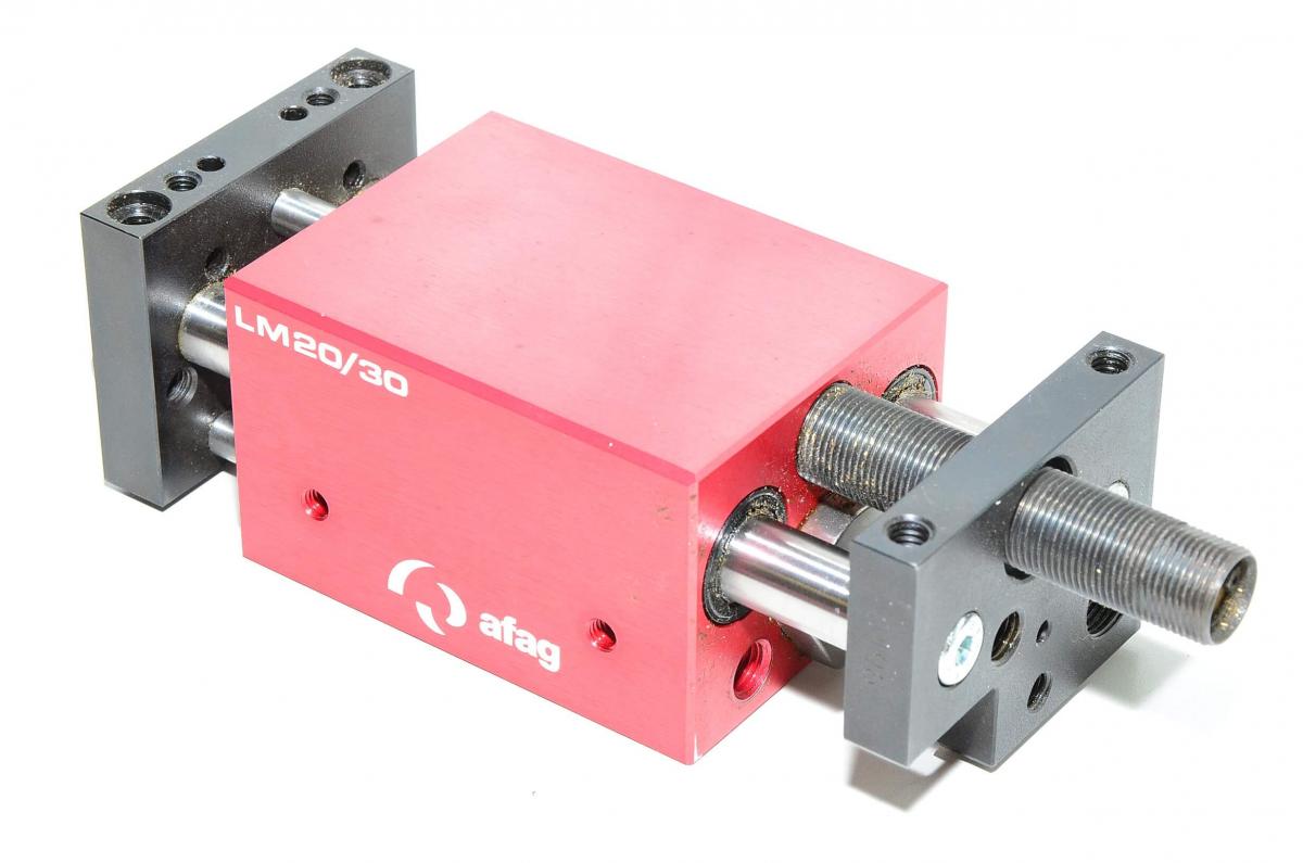 Afag LM20/30 11001720 linear module slide unit with 1x shock absorbers ...
