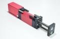 Afag LM32/100 11001558 linear module slide unit with 2x shock absorbers and no stop screws