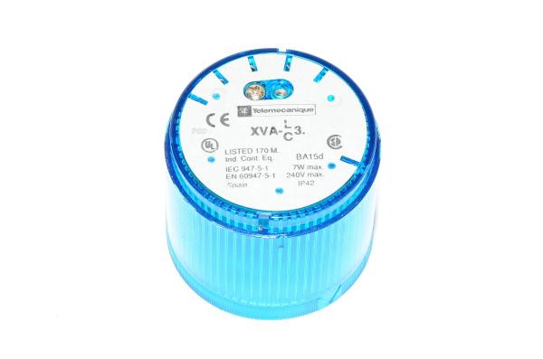 Telemecanique Steadylight XVA-LC36 sininen varoitusmajakan valomoduuli BA15D