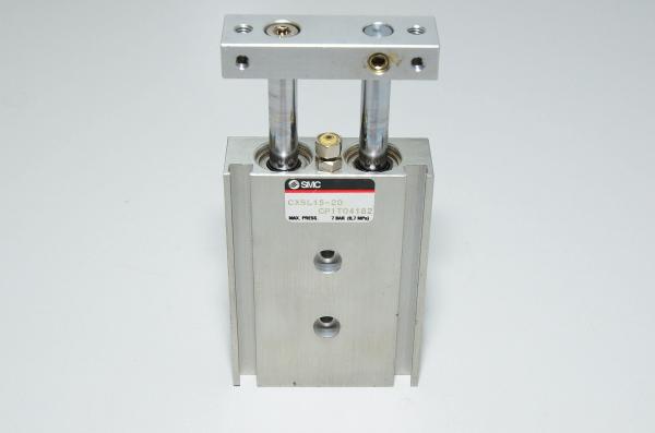 SMC CXSL15-20 Dual acting Dual Cylinder Actuator, Ball bearing