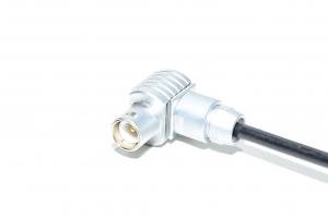 Rinco 20kHz coaxial cable with right angle male Lemo FLA.2S coaxial cable connector