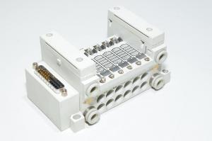SMC VV5Q11-06FU0-Q F-kit D-sub top, 6x venttiiliasemapaikkaa, VQ1000 sarjan magneettiventtiiliryhmän runkoyksikkö