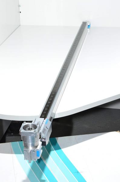 Festo DGEL-25-1200-ZE-KF-GK-LH-RK-KG 161007 sähkötoiminen hihnavetoinen lineaarinen toimilaite kuulakiertolaakeroidulla ohjaimella, ilman moottoria