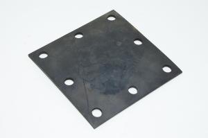 170x170x4mm square rubber seal with 8x 14.7mm holes