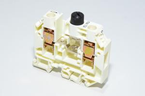 Wieland Electric WK10/Si U 5 x 20 57.910.5055.0 10mm² 600V 15A white fuse terminal block with screw connection for 5x20mm tubular fuses