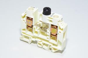Wieland Electric WK10/Si U 5 x 20 57.910.5055.0 10mm² 600V 15A valkoinen sulakeriviliitin ruuvikiinnityksellä 5x20mm putkisulakkeille