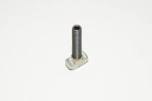 M8x1.25 35mm hammerhead screw for T-slot consists of 10x20x9mm rhombus nut and M8x1.25 40mm flat tipped set screw