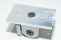 Item 0.0.406.37 40x40mm heavy duty hinge for profiles with 8mm groove + do it yourself stopper and mounting plate