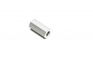 Afag adapter nut with plastic holder for straight type sensor, fits Afag AS08/XX stop screws