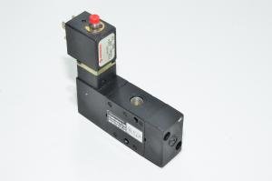 Norgren Super X 14 1235 0G 024 3/2 solenoid valve with G1/8" ports and 24VDC 2W solenoid coil with DIN 43650-B EN 175301-803 ISO 6952 B-type straight connectors