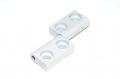 Heavy duty aluminium hinge 40x25x11mm, right side