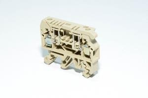 Conta-Clip STK 2 BG 1078.2 4mm² 500V 6.3A beige sulakeriviliitin ruuvikiinnityksellä 5x20mm ja 5x25mm putkisulakkeille