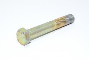 M16x2, 100mm, RH, yellow passivated steel hex head bolt, 8.8, DIN 931