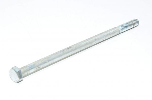 M8x1.25, 160mm, RH, zinc-plated steel hex head bolt, 8.8, DIN 931